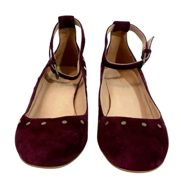 Madewell Leather Inez Stud Ankle Strap Shoes - Picture 4 of 6